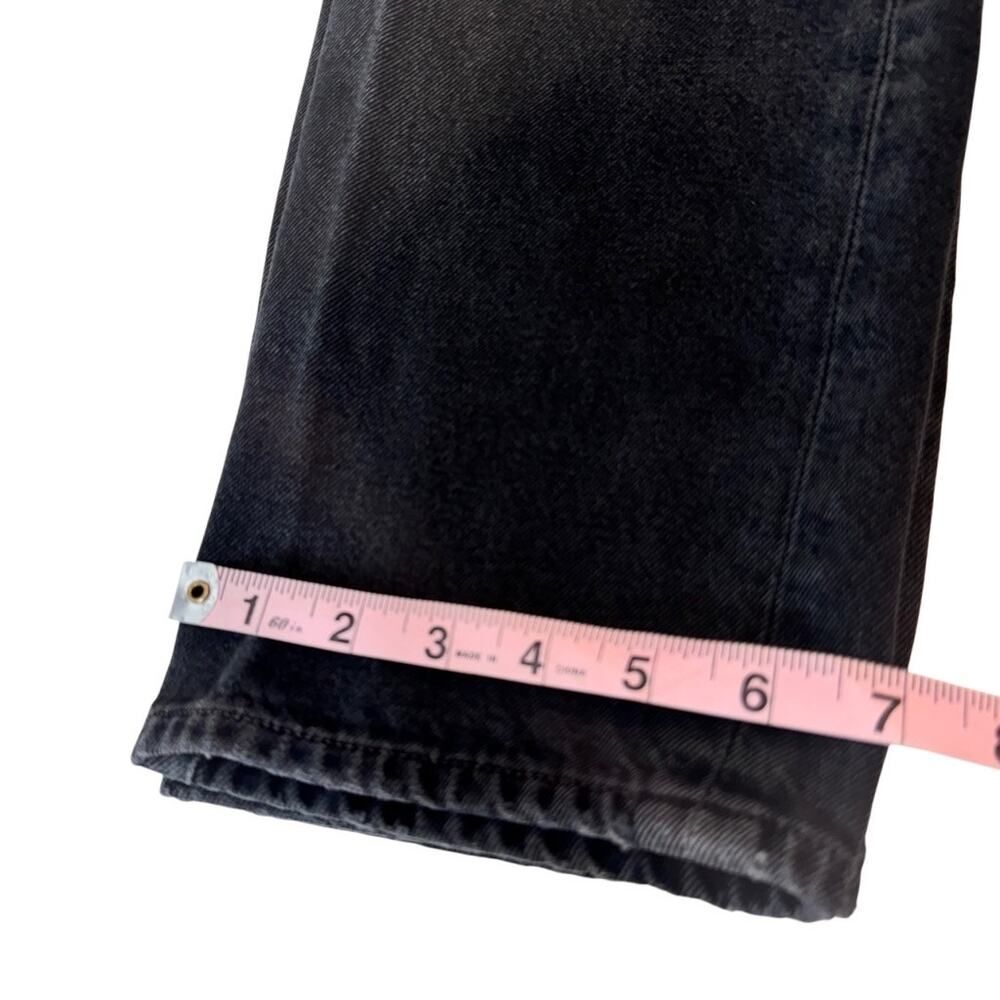 Goldsign Low Slung Crop Jeans in Marled Black Cotton - Picture 5 of 11